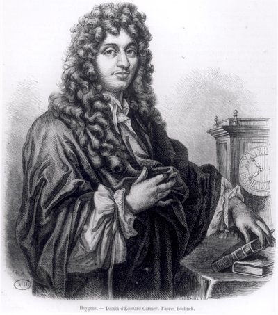 Christian Huyghens (1629-95) graveret af Edouard Garnier af Nicolas Etienne Edelinck