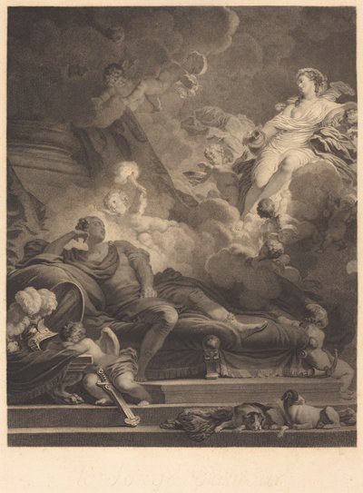 Kærlighedens drøm, 1785. af Nicolas Francois Regnault