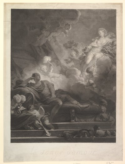 Drømmen om kærlighed.n.d. af Nicolas Francois Regnault