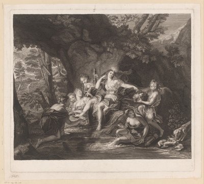 Dianas bad af Nicolas Gabriel Dupuis (attributed to)
