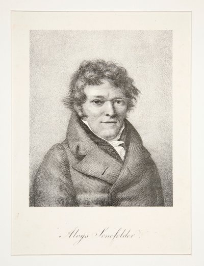 Portræt af Aloys Senefelder af Nicolas Henri Jacob