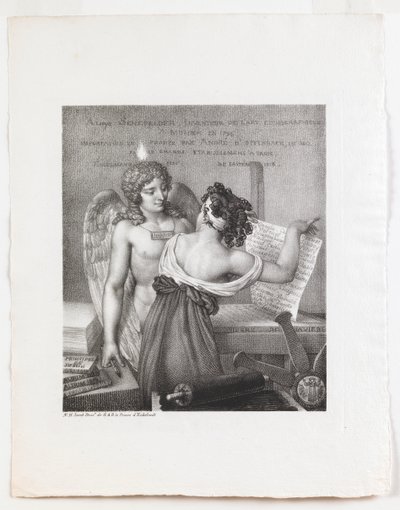 Litografiens geni af Nicolas Henri Jacob
