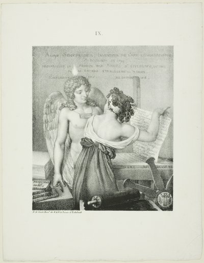 The Genius of Lithography, fra Alois Senefelders L