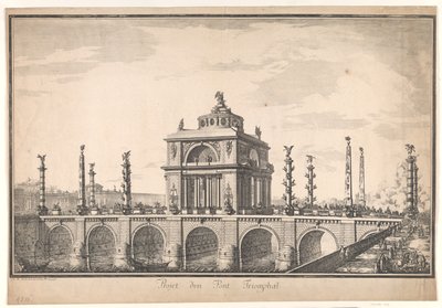 Triumfbroprojekt af Nicolas Henri Jardin