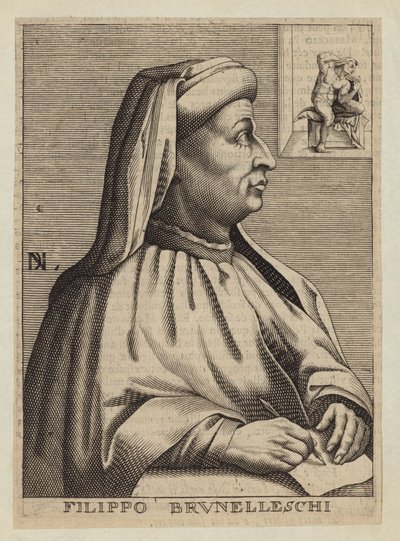 Filippo Brunelleschi, italiensk arkitekt og ingeniør af Nicolas II de Larmessin