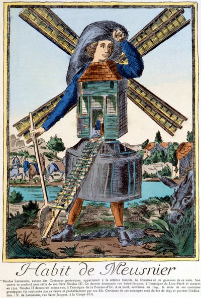 Meuniers vane - stik af Nicolas Larmessin af Nicolas II de Larmessin