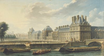 Tuileries-paladset, set fra Quai d