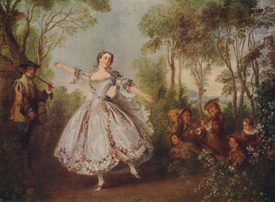Mlle. Camargo Dancing, 1730, c1915 af Nicolas Lancret