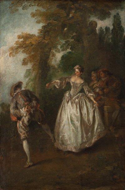 Friluftsdans af Nicolas Lancret