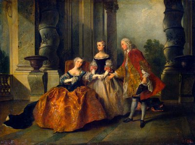 Scene fra tragedien Le Comte d