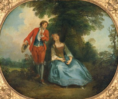 Sovende hyrdinde, ca 1730 af Nicolas Lancret