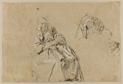 Studie for alderdom af Nicolas Lancret