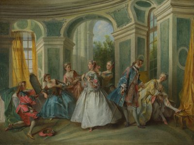 Menneskets fire aldre: ungdom, ca 1735 af Nicolas Lancret