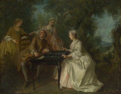 De fire gange på dagen: Eftermiddag, ca. 1740 af Nicolas Lancret