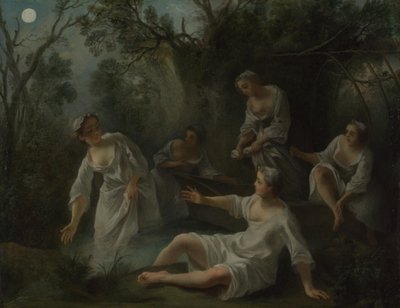 De fire gange på dagen: Aften, ca. 1740 af Nicolas Lancret