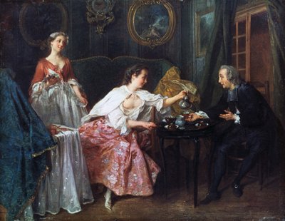 De fire gange på dagen: Morgen, 1739 af Nicolas Lancret