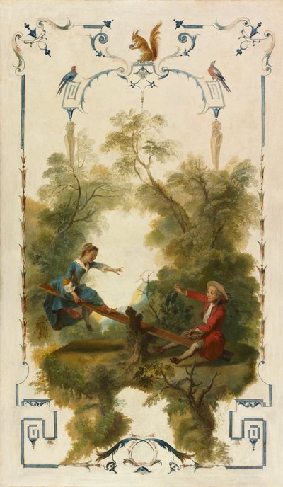 Vippen, ca. 1723-1727. af Nicolas Lancret