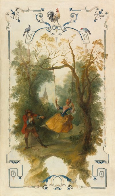 Gyngen, ca. 1723-1727. af Nicolas Lancret
