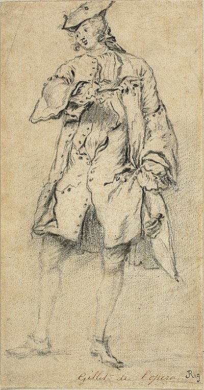 Ung mand stående af Nicolas Lancret