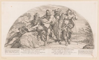 Perseus halshugger Medusa Historier fra Odysseen (serietitel) af Nicolas Mignard