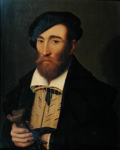 Portræt af en mand (olie på lærred) af Nicolas Neufchatel