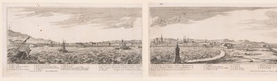 Udsigt over Barcelona Profil af byen og byen Barcelona (...) (titel på objektet) af Nicolas Perelle