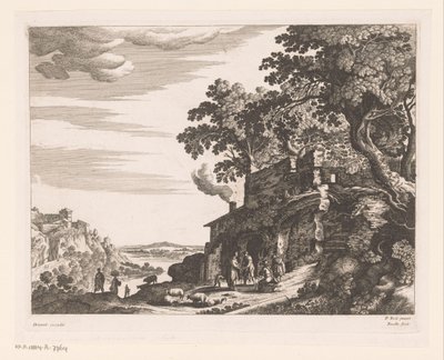 Hyrder ved en ruin af Nicolas Perelle