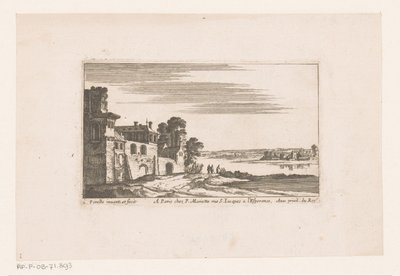 Landskab med bygninger ved floden Flodlandskaber med bygninger (serietitel) af Nicolas Perelle