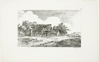 Landskab, fra Deuxieme Cahier de Paysage af Nicolas Perignon