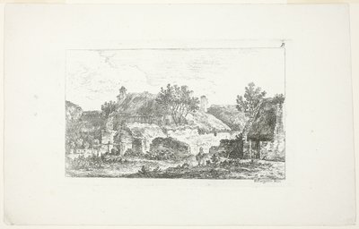 Landskab, fra Deuxieme Cahier de Paysage af Nicolas Perignon