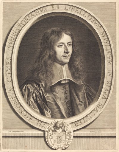 Thierry Bignon af Nicolas Pitau I after Philippe de Champaigne