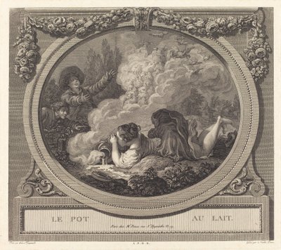 Mælkekanden af Nicolas Ponce after Jean Honoré Fragonard