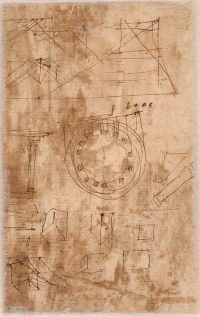 Arkitektoniske kruseduller (verso) af Nicolas Poussin