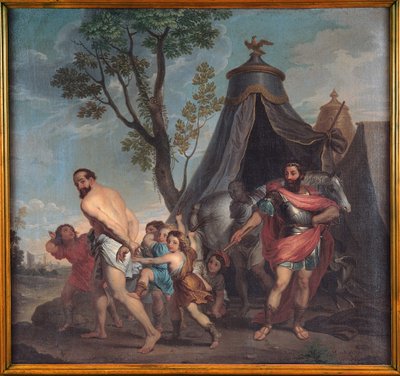 Camillus og skolemesteren i Falerii af Nicolas Poussin