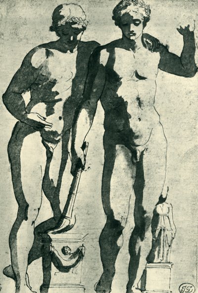 Castor og Pollux, c1628, 1943. af Nicolas Poussin