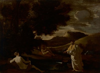 Kong Midas forvandler en egegren til guld af Nicolas Poussin