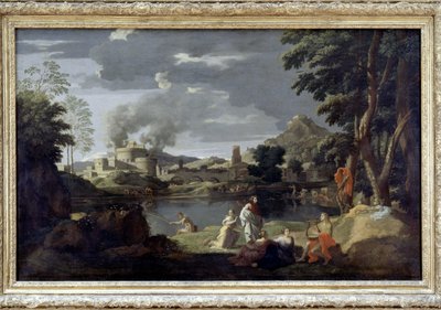Orpheus og Eurydice af Poussin, Louvre-museet af Nicolas Poussin