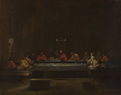 Syv sakramenter: Eukaristi, ca 1637-1640 af Nicolas Poussin