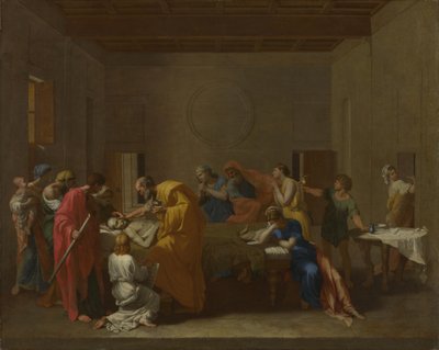 Seven Sacraments: Extreme Unction, ca 1637-1640 af Nicolas Poussin