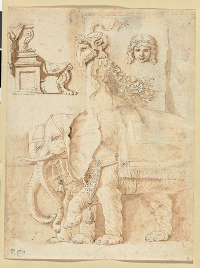 Studier efter Andrea Mantegna, Giulio Romano og antikken af Nicolas Poussin