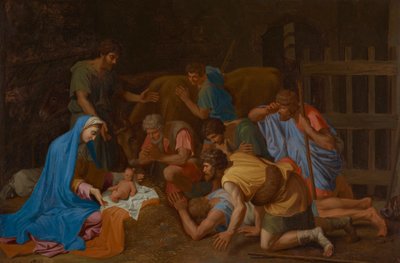 Hyrdernes tilbedelse af Nicolas Poussin
