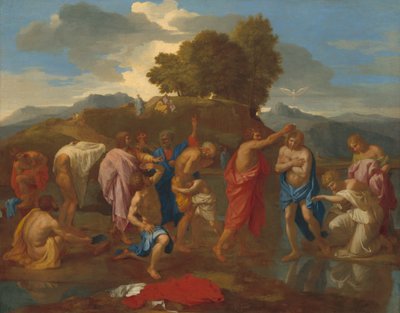 Kristi dåb af Nicolas Poussin