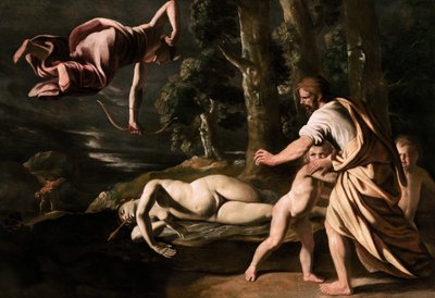 Chiones død, ca. 1622. af Nicolas Poussin