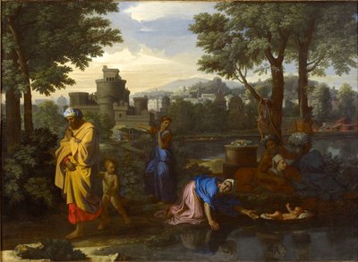 Udlægningen af Moses, 1654 af Nicolas Poussin