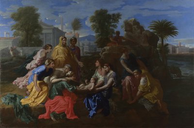 Fundet af Moses, 1651 af Nicolas Poussin