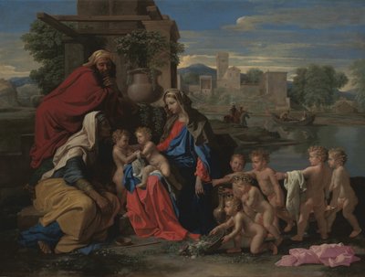 Den hellige familie af Nicolas Poussin