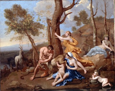 Jupiters pleje af Nicolas Poussin