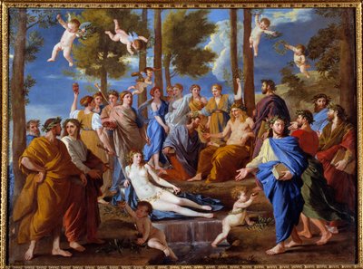 Parnass. Muserne Calliope af Nicolas Poussin