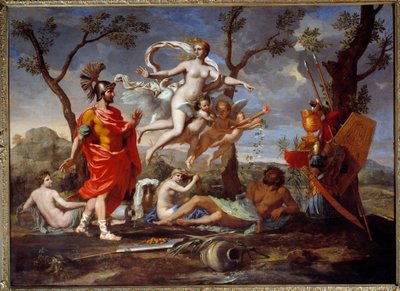 Venus Armant Enee Maleri af Nicolas Poussin (1594-1665) 1639 Søn. 1,07x1,46 m Rouen, Museum of Fine Arts af Nicolas Poussin