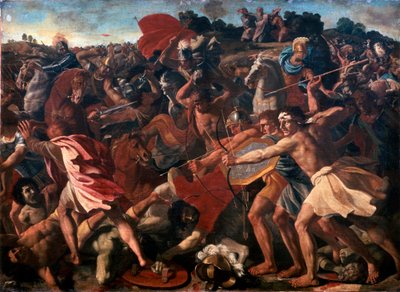 Josvas sejr over amalekiterne, 1625-1626. af Nicolas Poussin